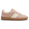 Sneaker aus Wildleder mit Besätzen aus Glattleder