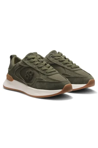 Sneaker aus Wildleder mit Double-B-Monogramm
