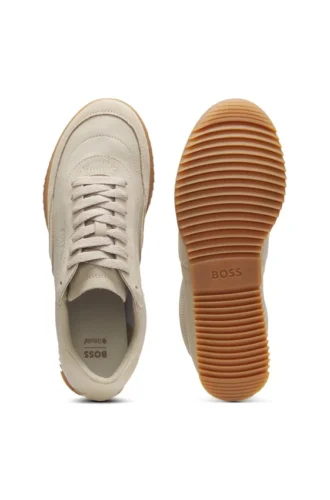 Sneaker aus Wildleder und Leder