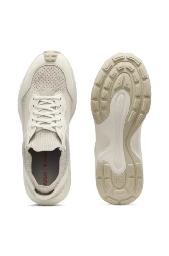 Sneaker mit gestricktem Obermaterial und geprägtem Logo
