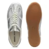 Sneaker mit Komfort-Einlegesohle und silberfarbenem Obermaterial