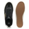 Sneaker mit Lederbesatz aus Kunstleder