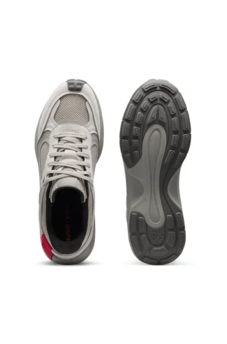 Sneaker mit Logo-Spoiler aus Mesh und Kunstwildleder