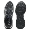 Sneaker mit Mesh-Details aus verschiedenen Materialien