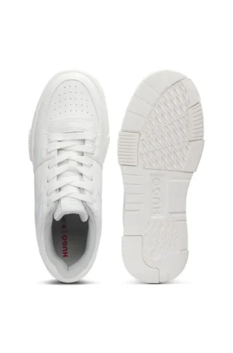 Sneaker mit Mesh-Einsätzen aus Kunstleder