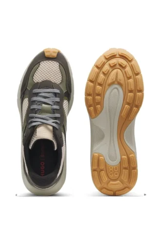 Sneaker mit Mesh und Kunstleder
