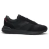 Sneaker mit Monogramm-Jacquard und Kunstwildlederbesatz