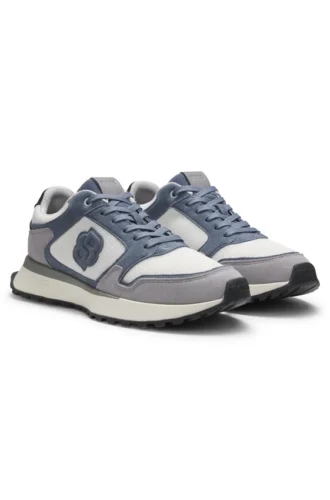 Sneaker mit Wildlederbesatz und Double-B-Monogramm