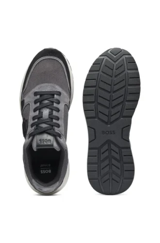 Sneaker mit Wildlederbesatz und Double-B-Monogramm