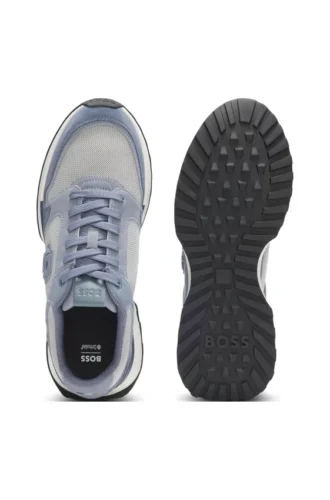 Sneaker mit Wildlederbesatz und Double-B-Monogramm