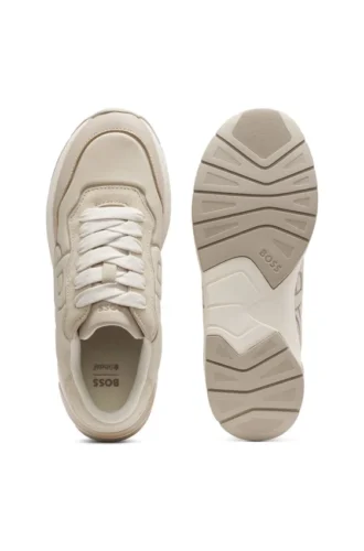 Sneaker mit Wildlederbesatz und Double-B-Monogramm