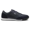 Sneaker mit Wildlederbesatz und gerippter Sohle