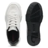Sneaker mit Zickzack-Naht aus Kunstleder Sneaker mit Zickzack-Naht aus Kunstleder
