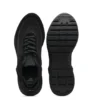 Sock-Sneaker mit Wildlederbesatz
