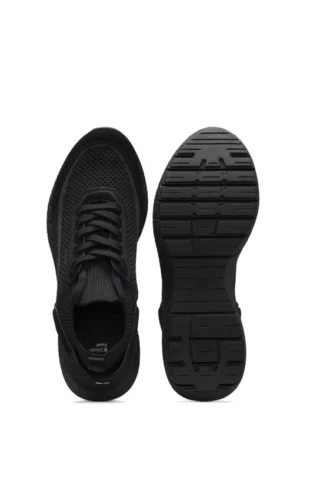 Sock-Sneaker mit Wildlederbesatz