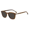 Sonnenbrille aus gemustertem Acetat mit Streifen an den Bügeln