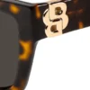 Sonnenbrille aus Havanna-Acetat mit Double-B-Monogramm