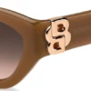 Sonnenbrille aus hellbraunem Acetat mit Double-B-Monogramm