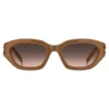Sonnenbrille aus hellbraunem Acetat mit Double-B-Monogramm