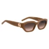 Sonnenbrille aus hellbraunem Acetat mit Double-B-Monogramm