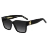 Sonnenbrille aus schwarzem Acetat mit Double-B-Monogramm