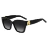 Sonnenbrille aus schwarzem Acetat mit Double-B-Monogramm