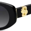 Sonnenbrille aus schwarzem Acetat mit Double-B-Monogramm