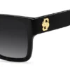 Sonnenbrille aus schwarzem Acetat mit Double-B-Monogramm
