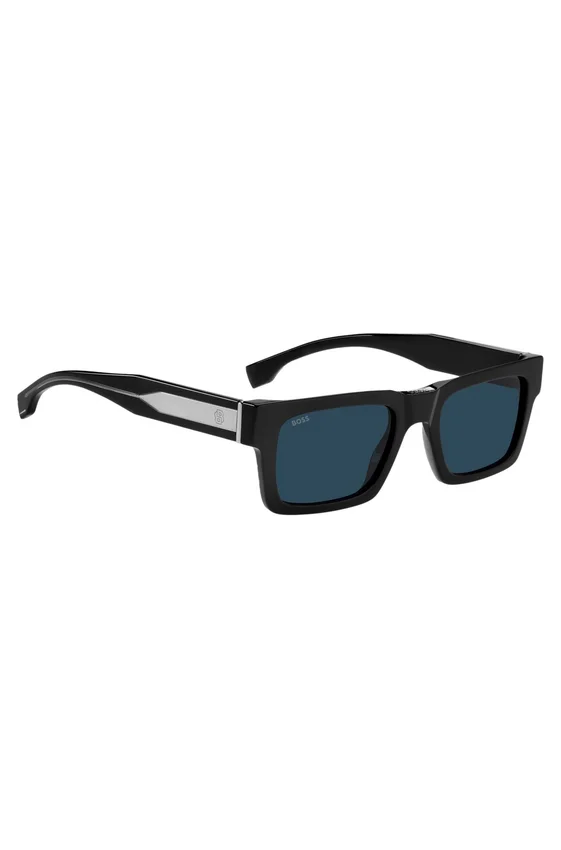 Sonnenbrille aus schwarzem Acetat mit Double-B-Monogramm Sonnenbrille aus schwarzem Acetat mit Double-B-Monogramm