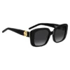 Sonnenbrille aus schwarzem Acetat mit Double-B-Monogramm