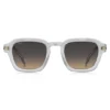 Sonnenbrille aus transparentem Acetat mit Streifen an den Bügeln