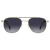 Sonnenbrille mit Doppelbrücke in Schwarz- und Goldtönen