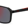 Sonnenbrille mit Doppelbrücke und zweifarbigen Bügelenden