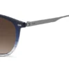 Sonnenbrille mit Farbverlauf in blauem Acetat