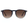 Sonnenbrille mit Farbverlauf in blauem Acetat