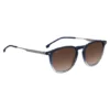 Sonnenbrille mit Farbverlauf in blauem Acetat