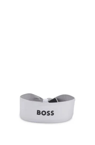 Sport-Stirnband aus Stretch-Twill mit aufgedrucktem Logo