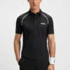 Sportliches Polohemd mit charakteristischen Streifen und Geruchskontrolle