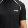 Sportliches Polohemd mit charakteristischen Streifen und Geruchskontrolle