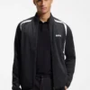Sportliches Sweatshirt mit Reißverschluss aus Stretch-Gabardine