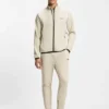 Sportliches Sweatshirt mit Reißverschluss aus Stretch-Gabardine