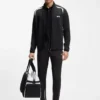 Sportliches Sweatshirt mit Reißverschluss aus Stretch-Gabardine