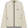 Sportliches Sweatshirt mit Reißverschluss aus Stretch-Gabardine