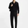 Stay-Black-Jeans in Tapered-Fit aus Stretch-Denim
