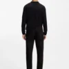 Stay-Black-Jeans in Tapered-Fit aus Stretch-Denim