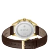 Stratus Chronographenuhr mit braunem Lederarmband