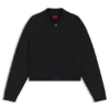 Stretch-Bomberjacke mit verdecktem Verschluss