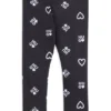Stretch-Leggings für Kinder mit Logo und Herzchenprint