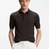 Strick-Polo aus Schurwolle