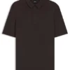 Strick-Polo aus Schurwolle